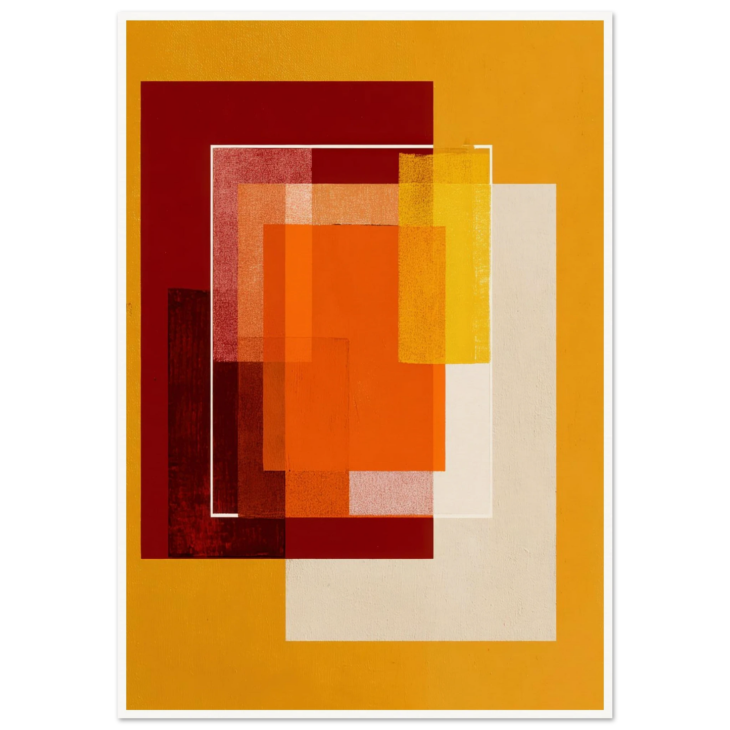 Square Intensity - Framed Poster - 30x40 cm / 12x16″ - Black frame