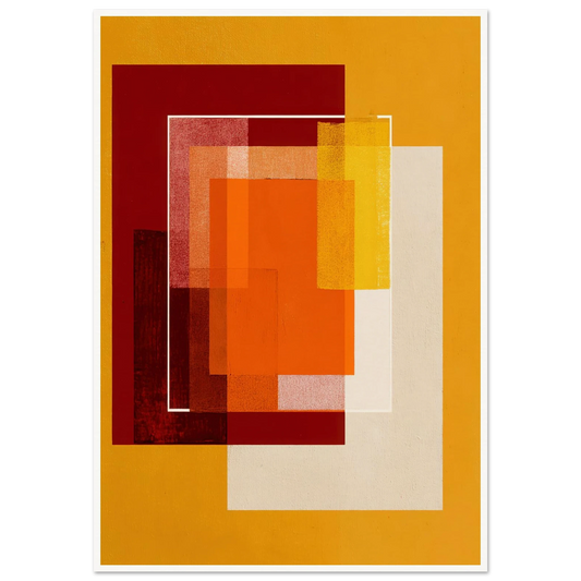 Square Intensity - Framed Poster - 30x40 cm / 12x16″ - Black frame