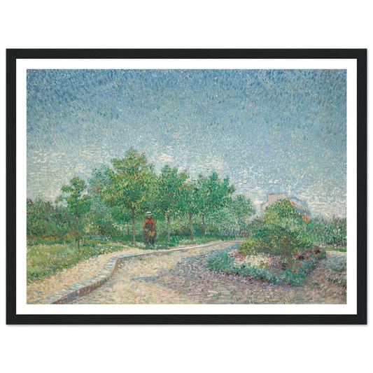 Square Saint-Pierre, Paris (1887) Art Print | Vincent van Gogh - Framed Poster - 30x40 cm / 12x16″ - Black frame