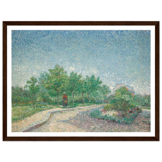 Square Saint-Pierre, Paris (1887) Art Print | Vincent van Gogh - Framed Poster - 30x40 cm / 12x16″ - Black frame
