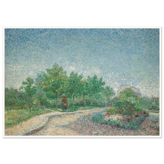 Square Saint-Pierre, Paris (1887) Art Print | Vincent van Gogh - Framed Poster - 30x40 cm / 12x16″ - Black frame