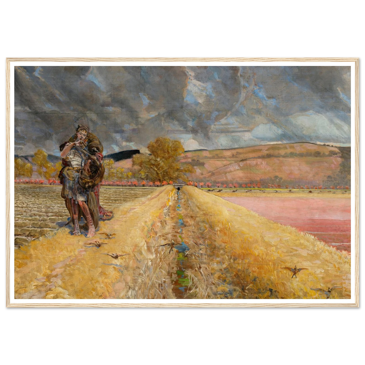St Agnes (1920-1921) Art Print | Jacek Malczewski - Framed Poster - 30x40 cm / 12x16″ - Black frame