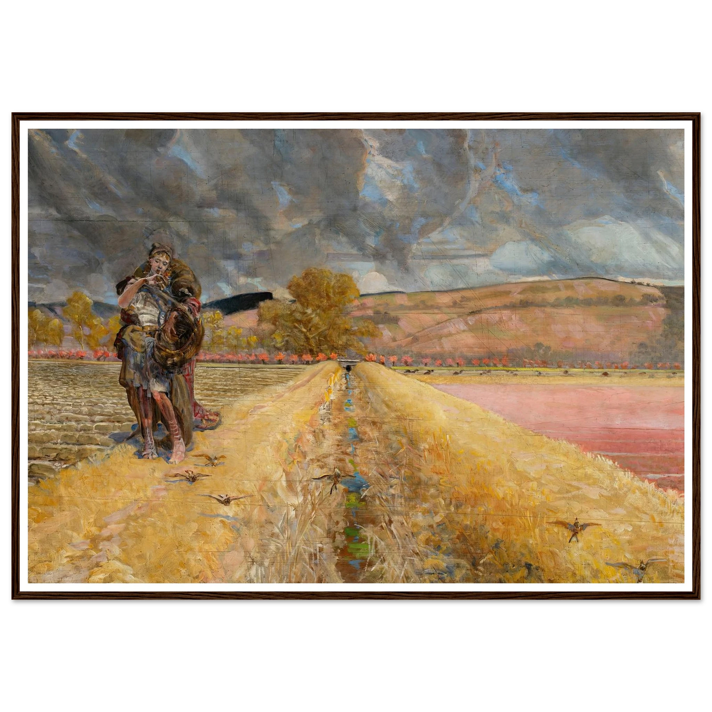 St Agnes (1920-1921) Art Print | Jacek Malczewski - Framed Poster - 30x40 cm / 12x16″ - Black frame