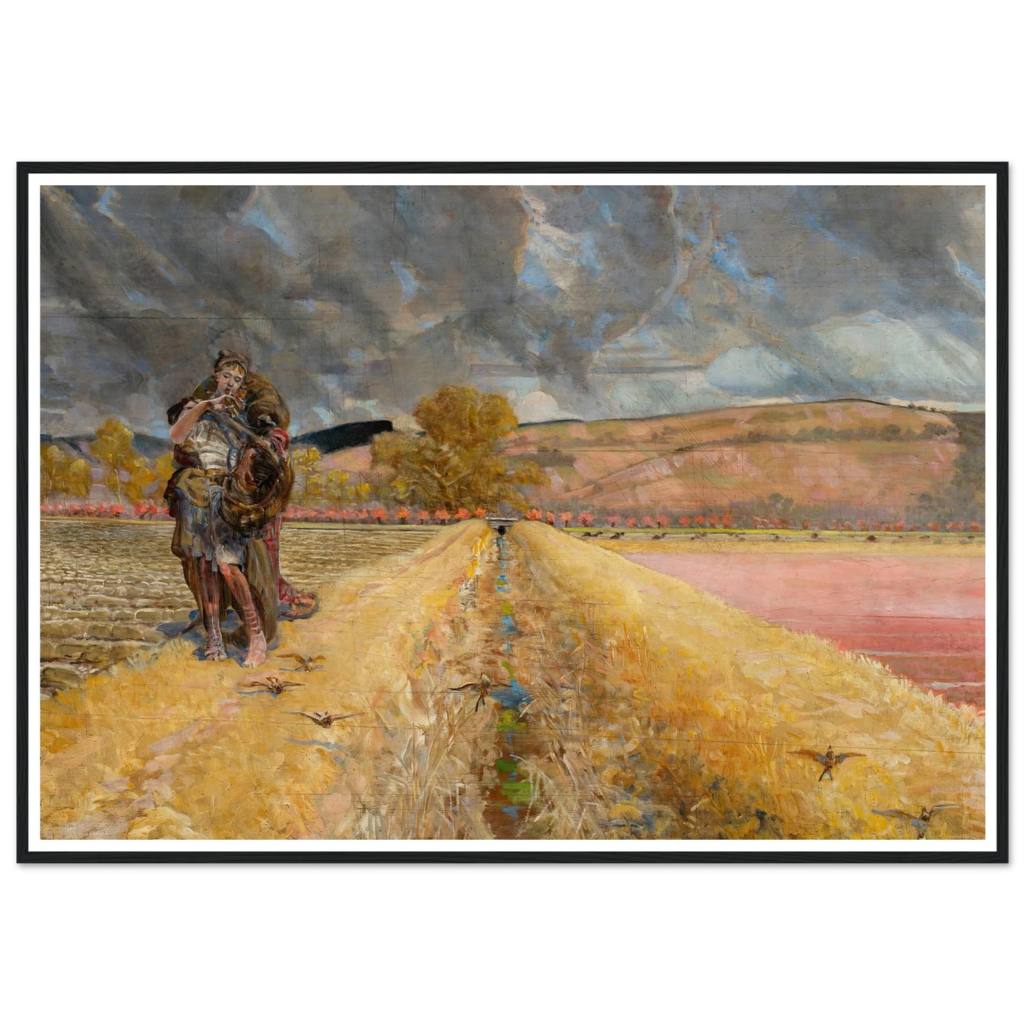 St Agnes (1920-1921) Art Print | Jacek Malczewski - Framed Poster - 30x40 cm / 12x16″ - Black frame