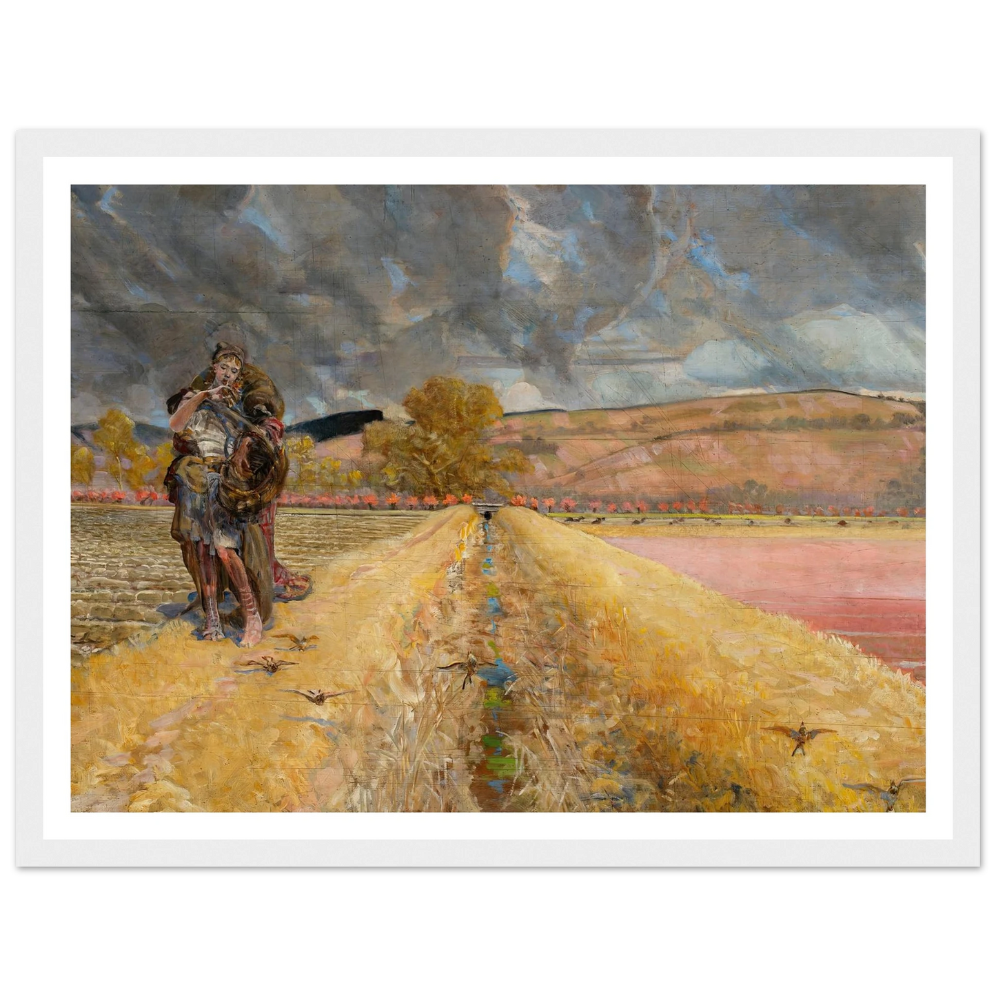 St Agnes (1920-1921) Art Print | Jacek Malczewski - Framed Poster - 30x40 cm / 12x16″ - Black frame