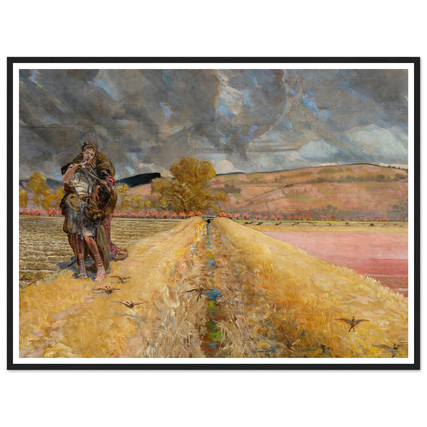St Agnes (1920-1921) Art Print | Jacek Malczewski - Framed Poster - 30x40 cm / 12x16″ - Black frame