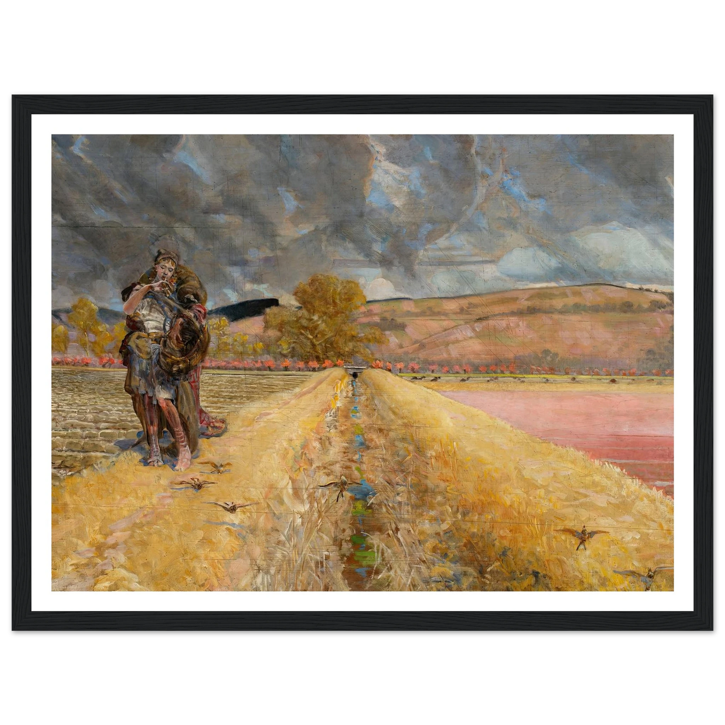 St Agnes (1920-1921) Art Print | Jacek Malczewski - Framed Poster - 30x40 cm / 12x16″ - Black frame