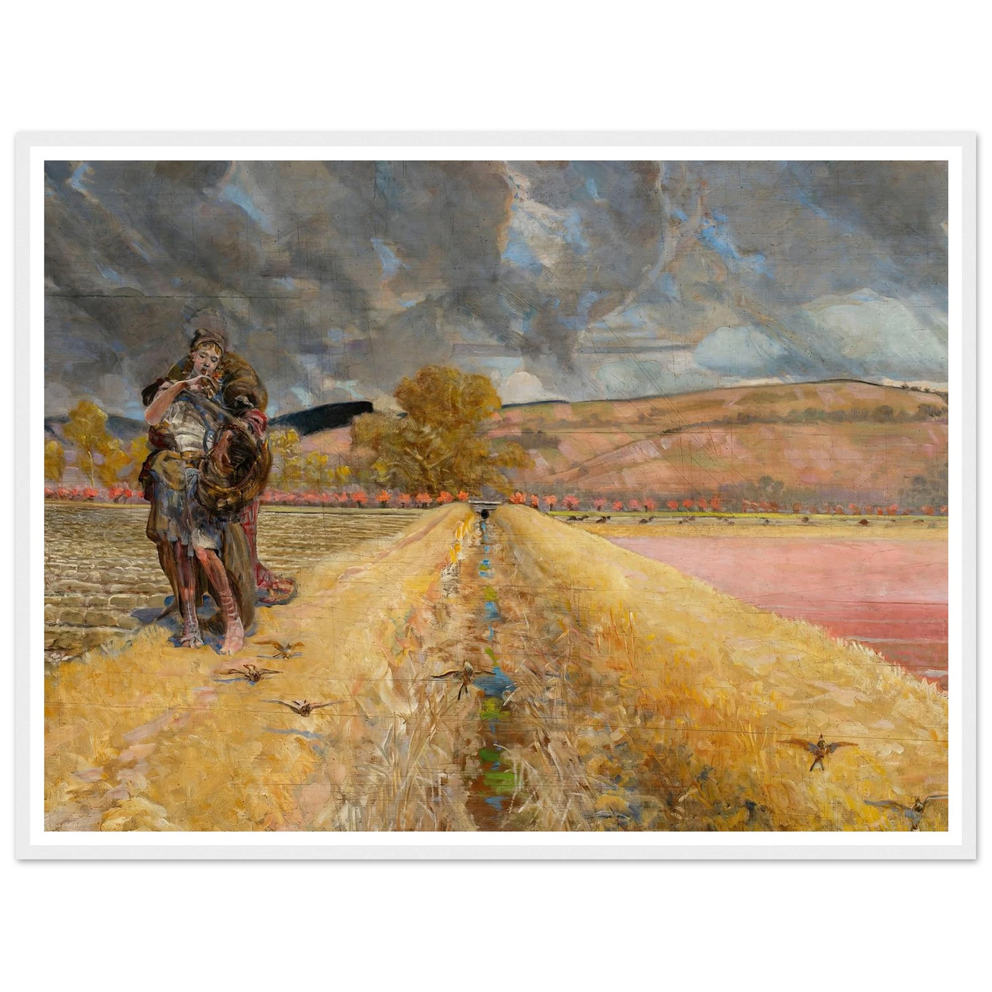 St Agnes (1920-1921) Art Print | Jacek Malczewski - Framed Poster - 30x40 cm / 12x16″ - Black frame