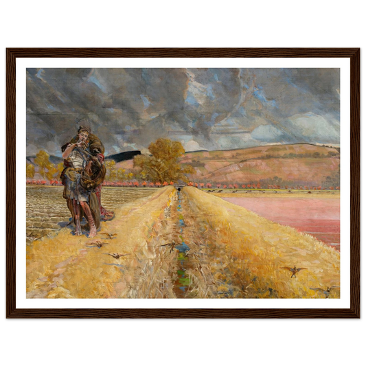 St Agnes (1920-1921) Art Print | Jacek Malczewski - Framed Poster - 30x40 cm / 12x16″ - Black frame