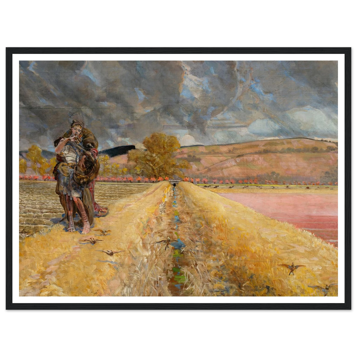 St Agnes (1920-1921) Art Print | Jacek Malczewski - Framed Poster - 30x40 cm / 12x16″ - Black frame
