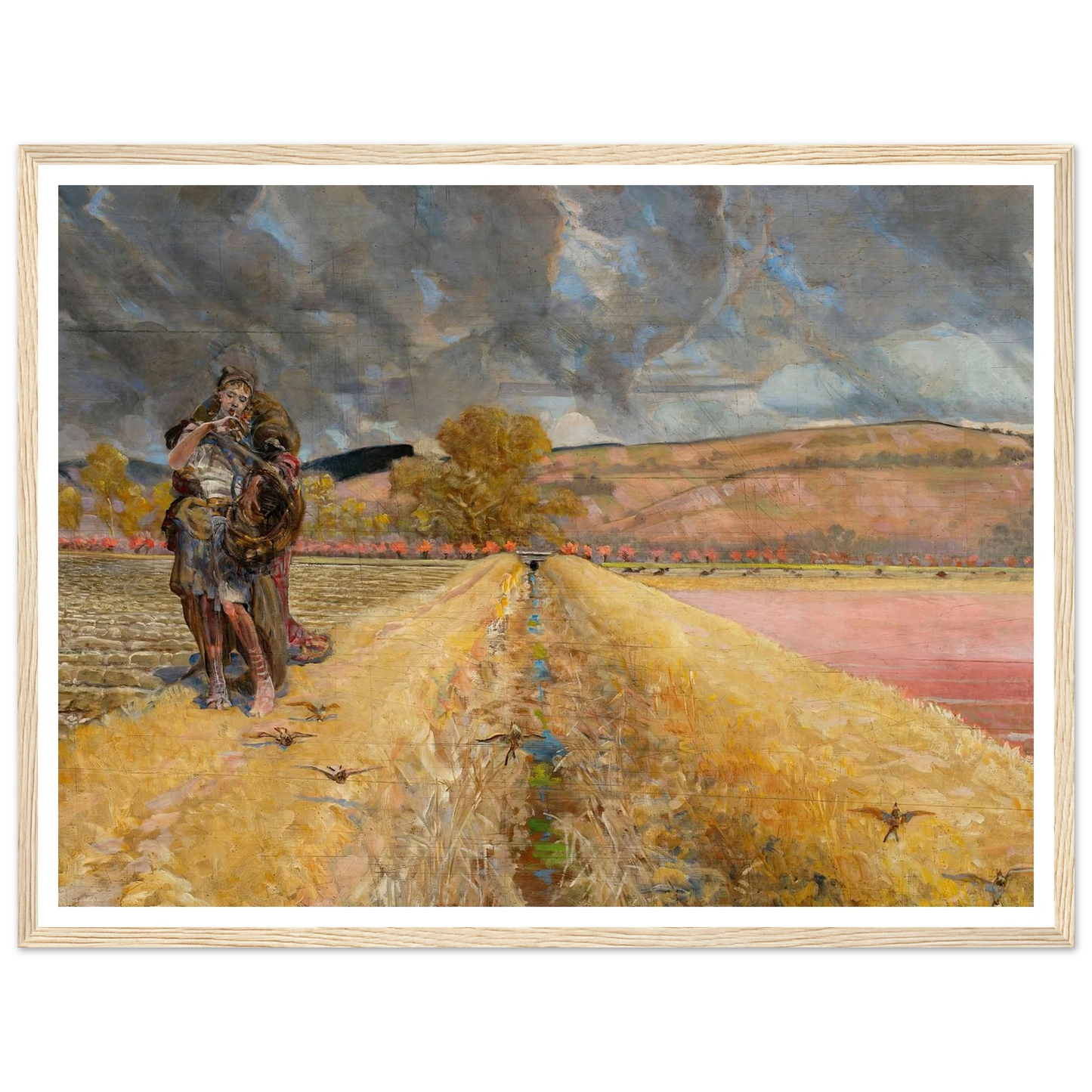 St Agnes (1920-1921) Art Print | Jacek Malczewski - Framed Poster - 30x40 cm / 12x16″ - Black frame