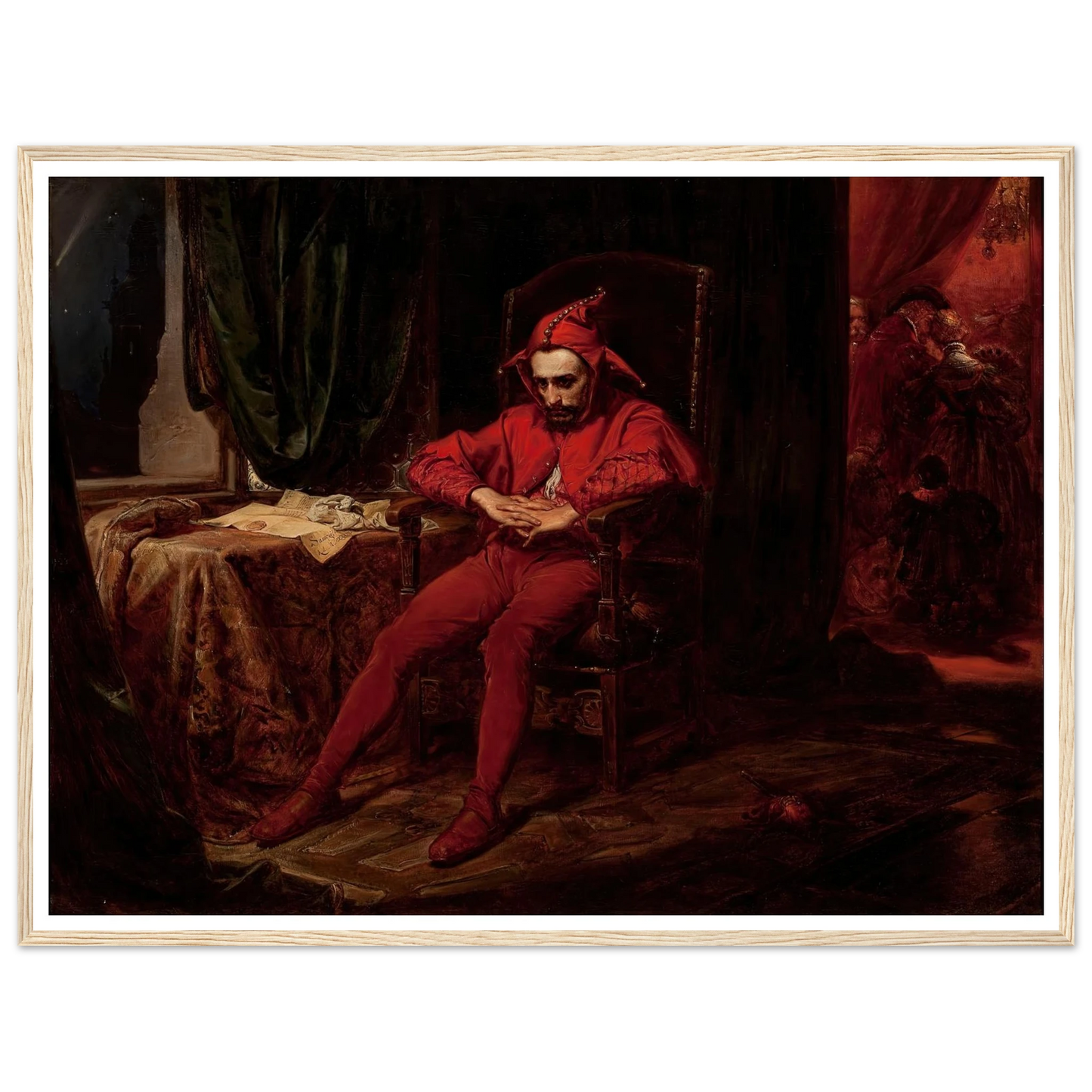 Stańczyk (1862) Art Print | Jan Matejko - Framed Poster - 30x40 cm / 12x16″ - Black frame
