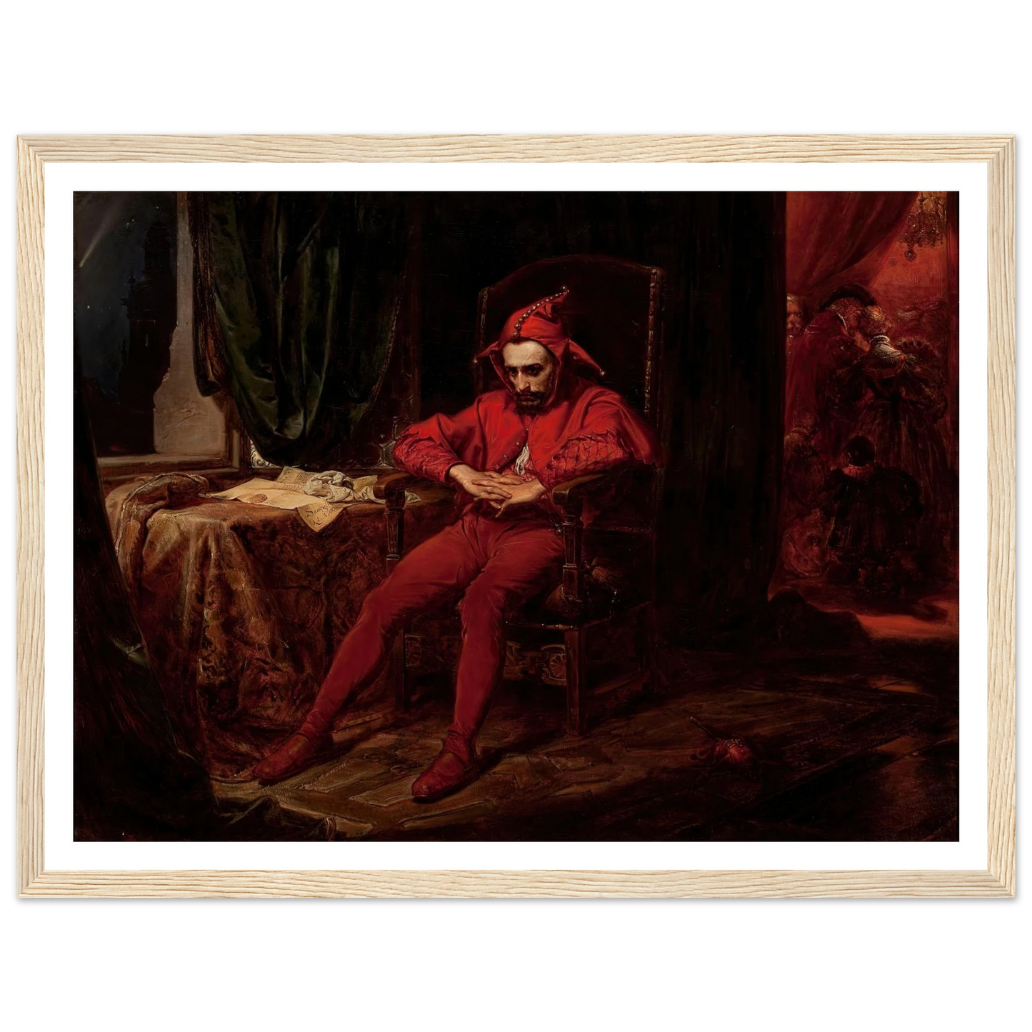 Stańczyk (1862) Art Print | Jan Matejko - Framed Poster - 30x40 cm / 12x16″ - Black frame