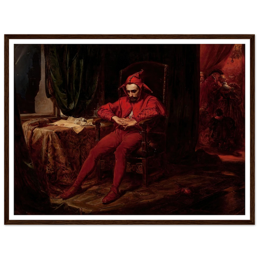 Stańczyk (1862) Art Print | Jan Matejko - Framed Poster - 30x40 cm / 12x16″ - Black frame