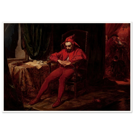 Stańczyk (1862) Art Print | Jan Matejko - Framed Poster - 30x40 cm / 12x16″ - Black frame