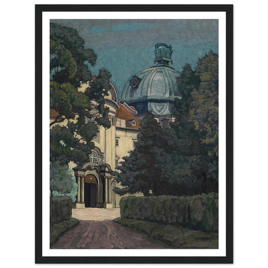 Stiftsportal Klosterneuburg (1924) Art Print | Max Kahrer - Framed Poster - 30x40 cm / 12x16″ - Black frame