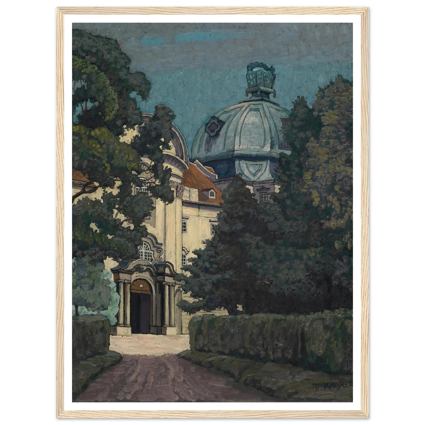 Stiftsportal Klosterneuburg (1924) Art Print | Max Kahrer - Framed Poster - 30x40 cm / 12x16″ - Black frame