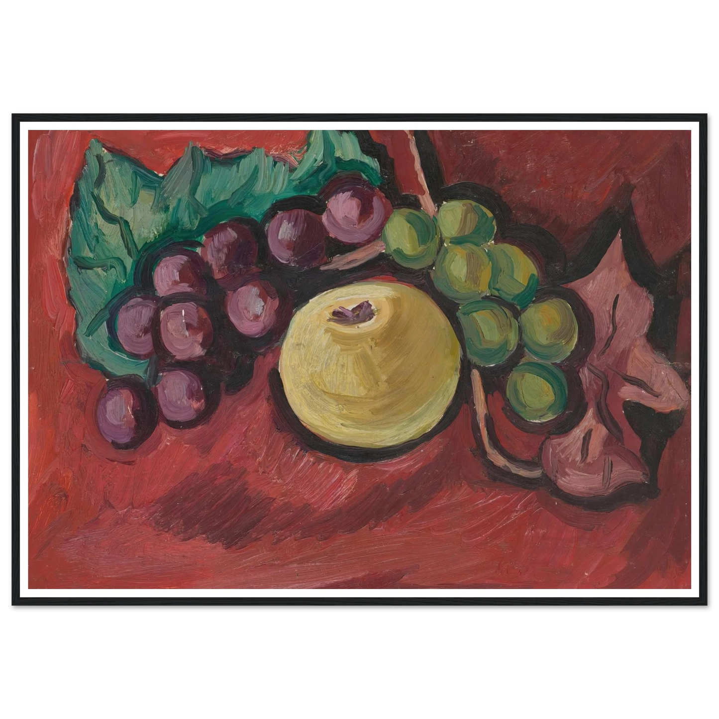 Still Life (1929) Art Print | Marsden Hartley - Framed Poster - 30x40 cm / 12x16″ - Black frame