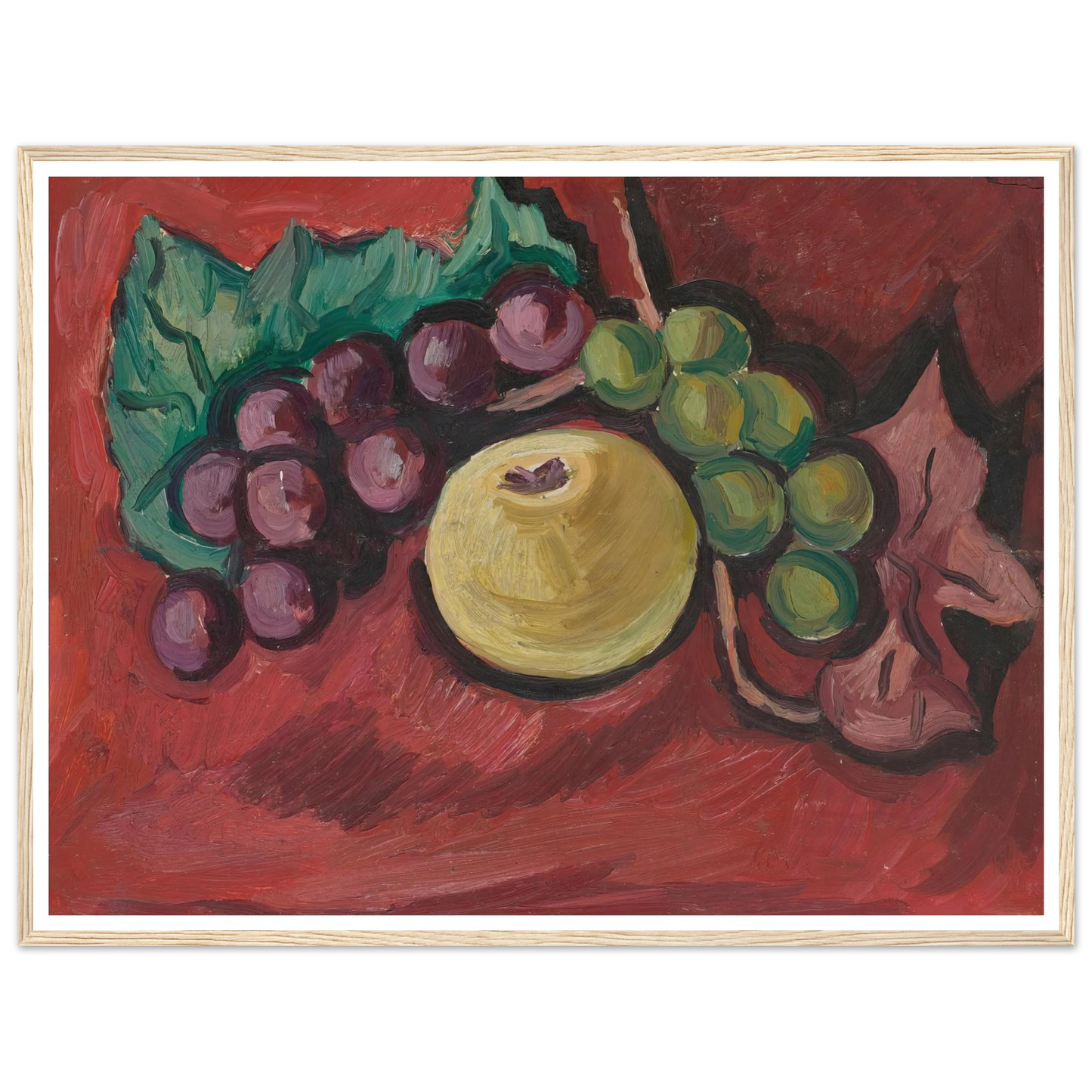 Still Life (1929) Art Print | Marsden Hartley - Framed Poster - 30x40 cm / 12x16″ - Black frame