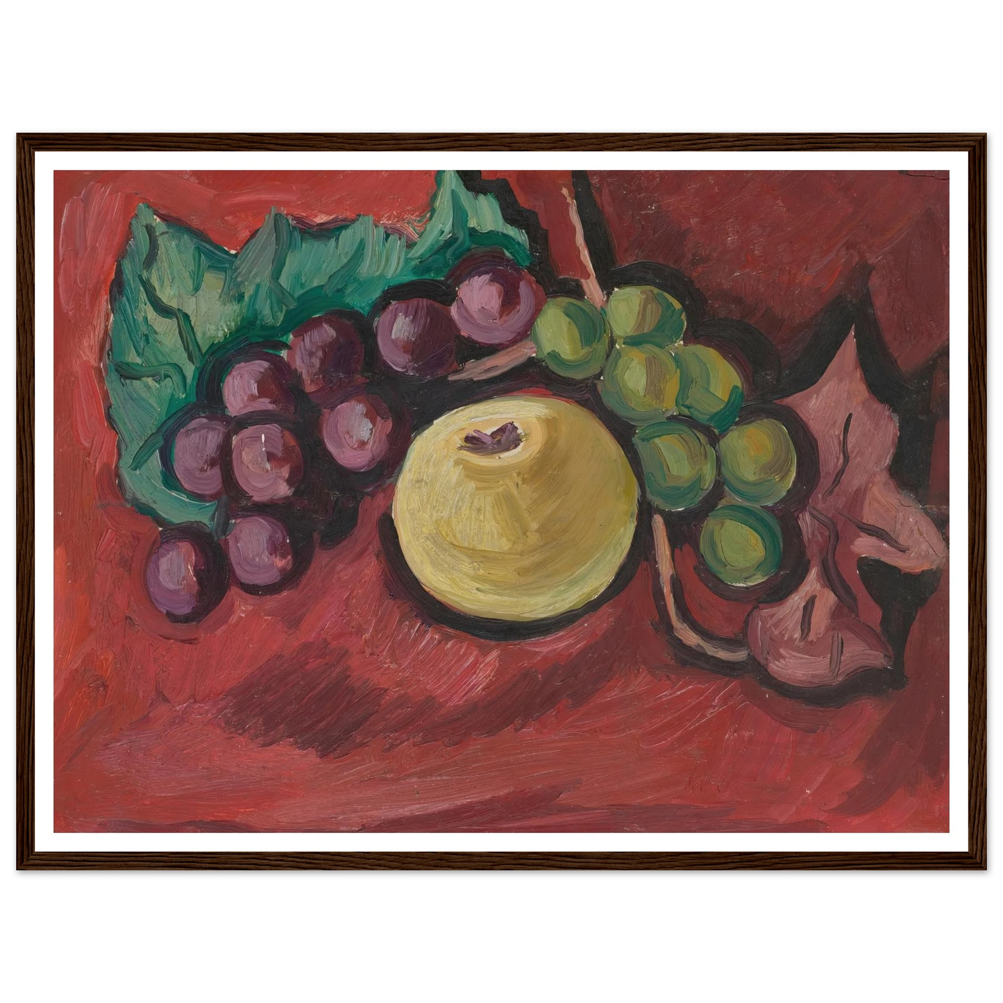 Still Life (1929) Art Print | Marsden Hartley - Framed Poster - 30x40 cm / 12x16″ - Black frame