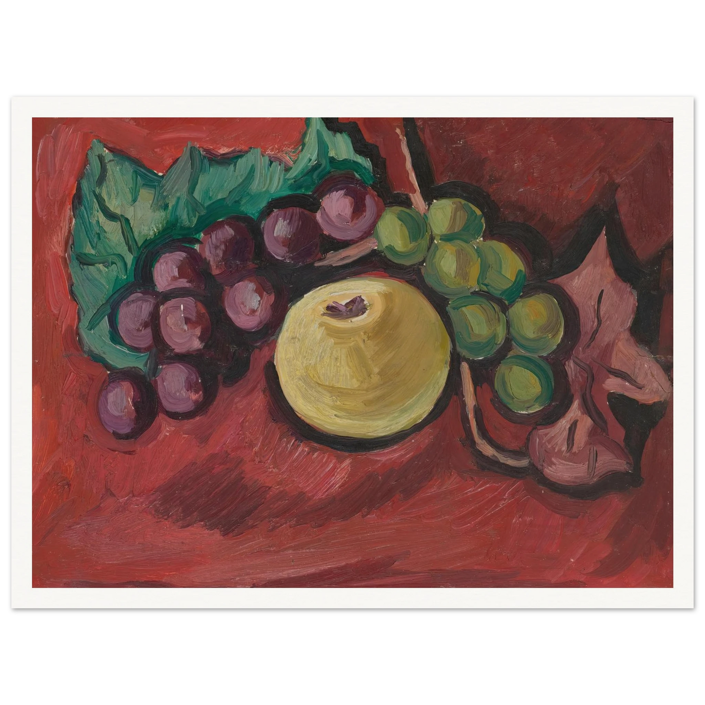 Still Life (1929) Art Print | Marsden Hartley - Framed Poster - 30x40 cm / 12x16″ - Black frame