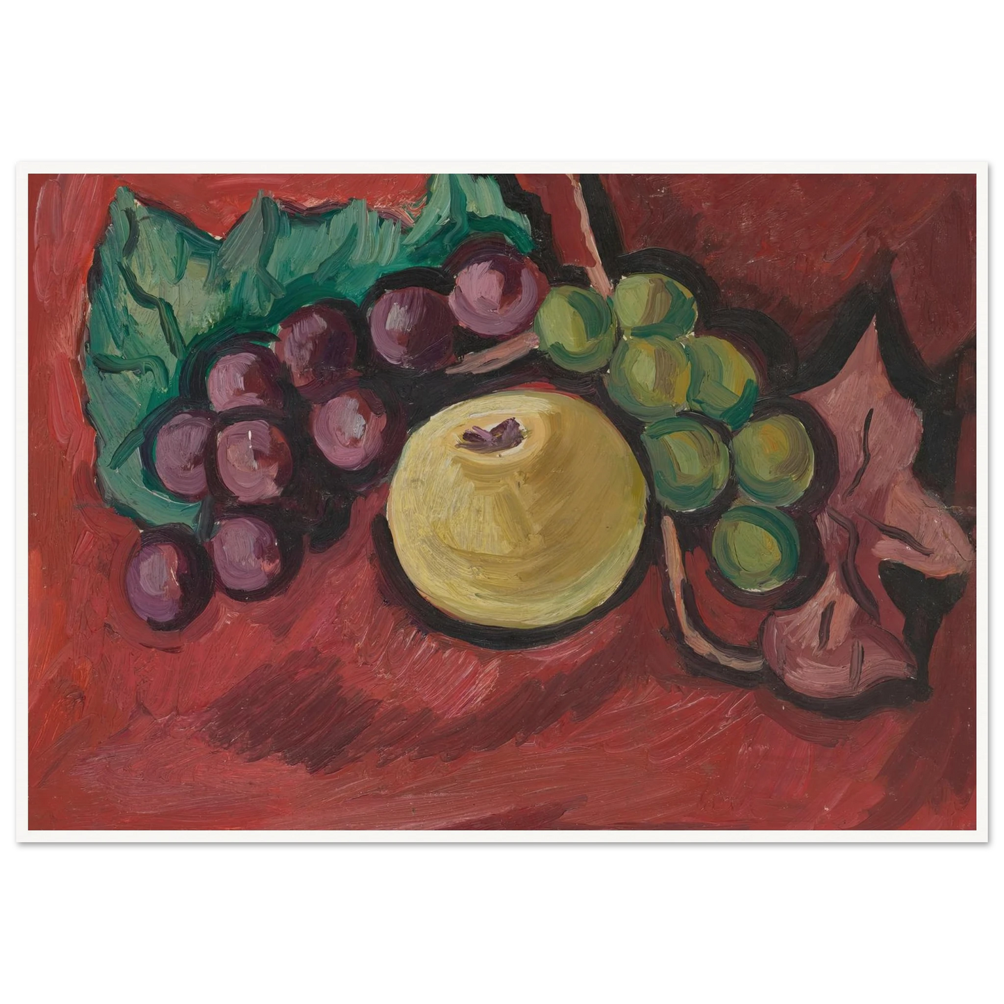 Still Life (1929) Art Print | Marsden Hartley - Framed Poster - 30x40 cm / 12x16″ - Black frame