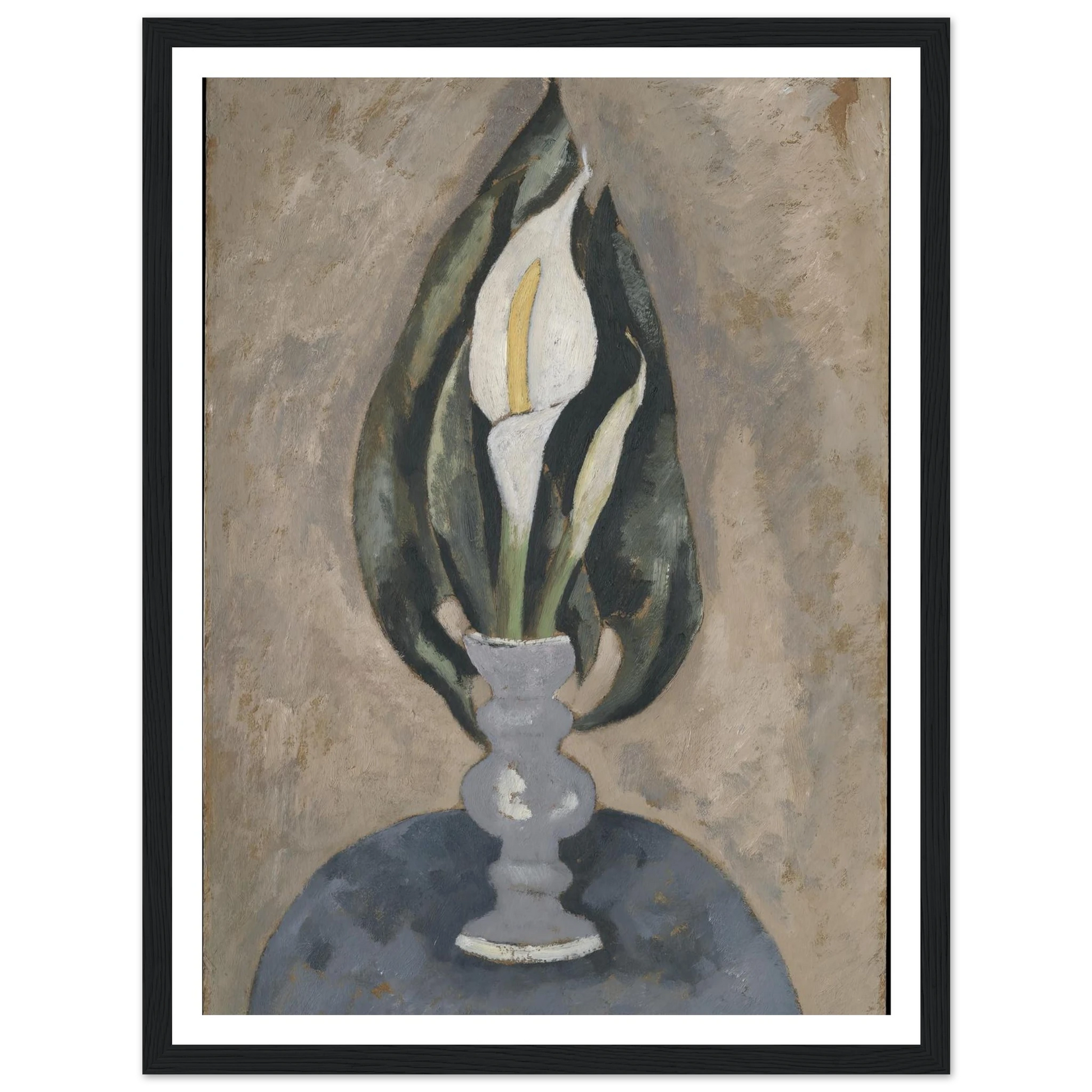 Still Life No. 16 (circa 1920) Art Print | Marsden Hartley - Framed Poster - 30x40 cm / 12x16″ - Black frame
