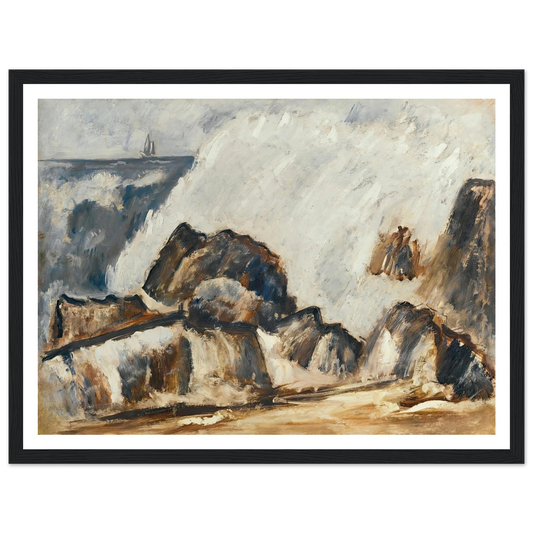 Storm Wave (1939-40) Art Print | Marsden Hartley - Framed Poster - 30x40 cm / 12x16″ - Black frame