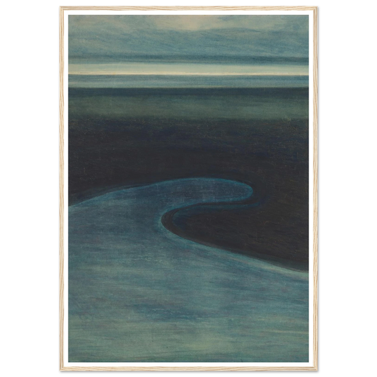 Strand bij laagtij (1909) Art Print | Leon Spilliaert - Framed Poster - 30x40 cm / 12x16″ - Black frame