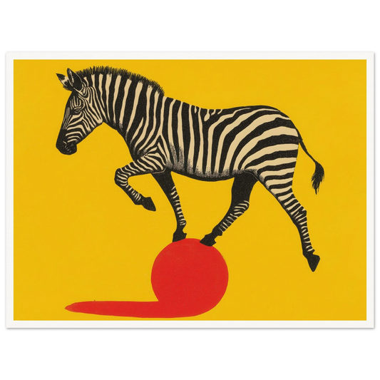 Stripes and Sphere - Framed Poster - 30x40 cm / 12x16″ - Black frame