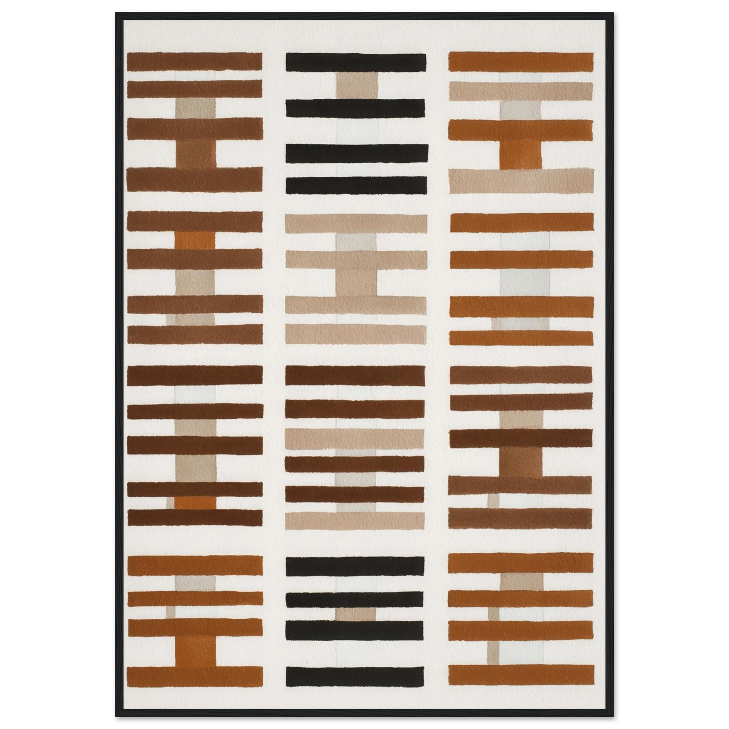 Stripes - Framed Poster - 30x40 cm / 12x16″ - Black frame