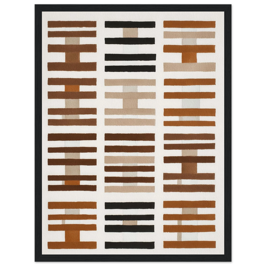 Stripes - Framed Poster - 30x40 cm / 12x16″ - Black frame