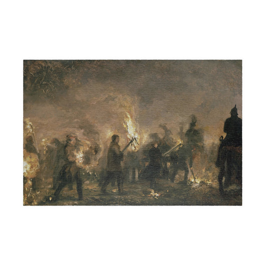 Studentenfackelzug Puzzle | Adolph von Menzel - - 1014 pcs (Horizontal) - 
