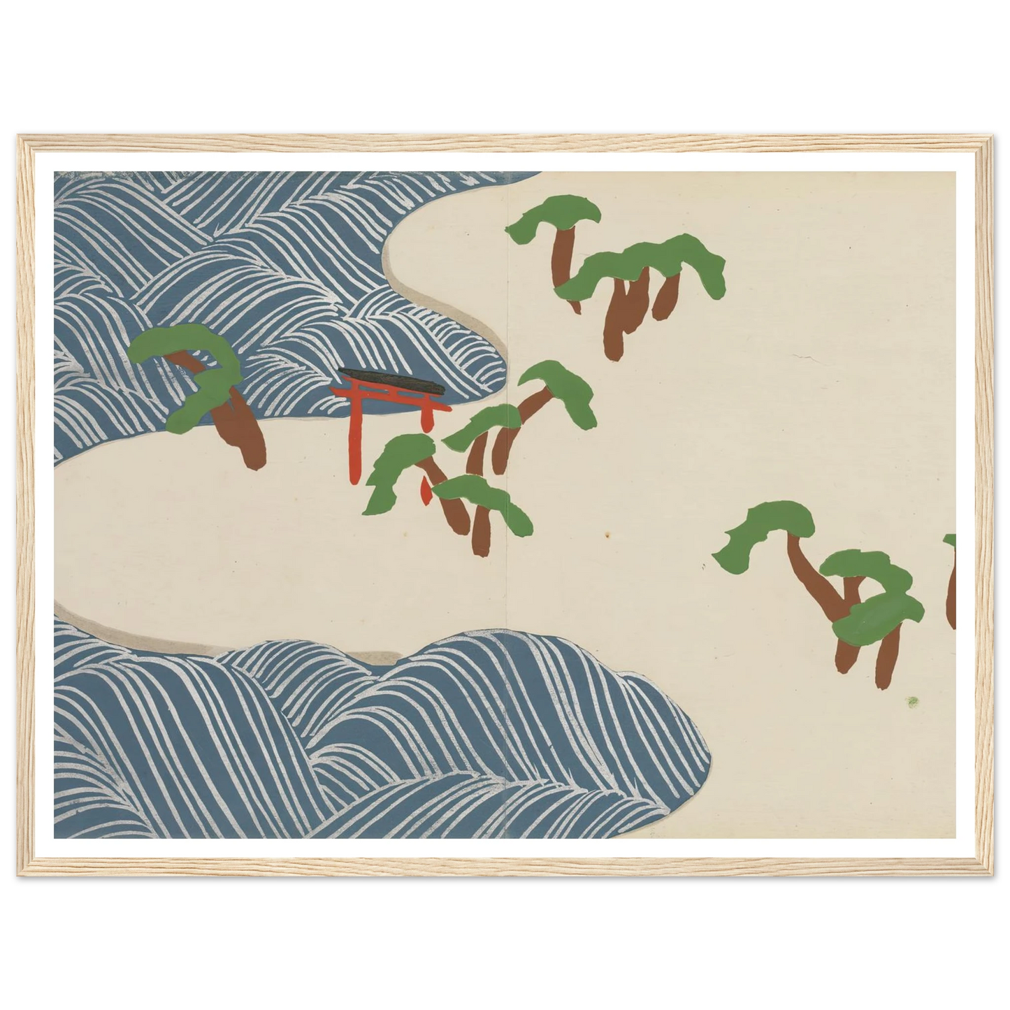 Suminoe (Suminoe) (1909-1910) Art Print | Kamisaka Sekka - Framed Poster - 30x40 cm / 12x16″ - Black frame