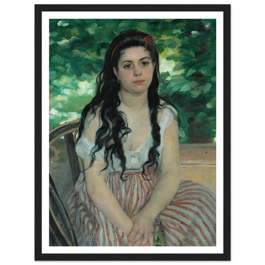 Summer (1868) Art Print | Pierre Auguste Renoir - Framed Poster - 30x40 cm / 12x16″ - Black frame