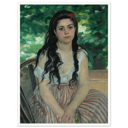 Summer (1868) Art Print | Pierre Auguste Renoir - Framed Poster - 30x40 cm / 12x16″ - Black frame
