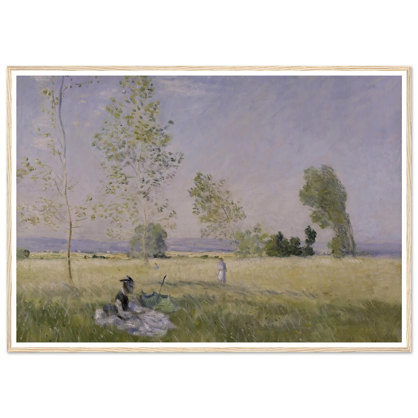 Summer (1874) Art Print | Claude Monet - Framed Poster - 30x40 cm / 12x16″ - Black frame