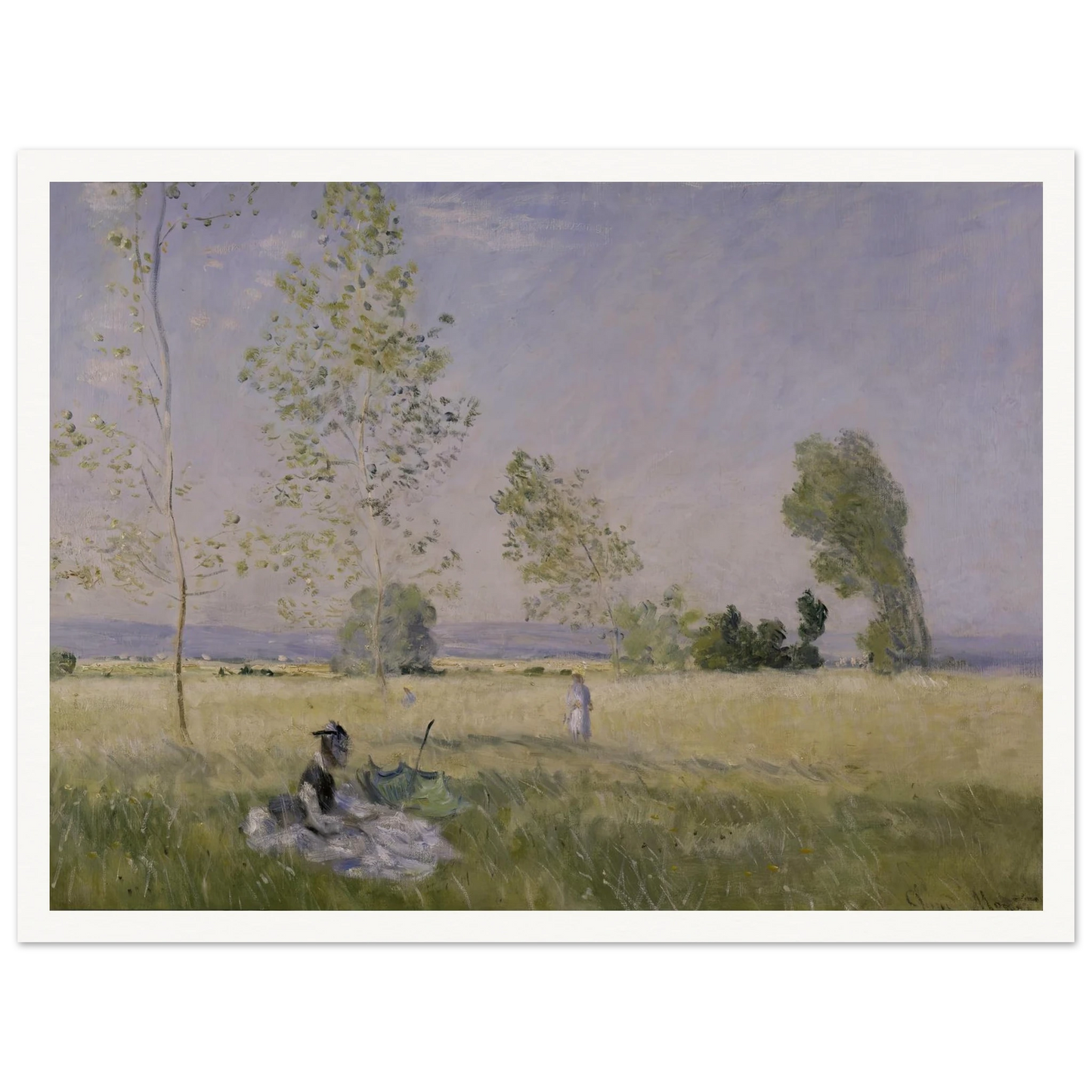 Summer (1874) Art Print | Claude Monet - Framed Poster - 30x40 cm / 12x16″ - Black frame