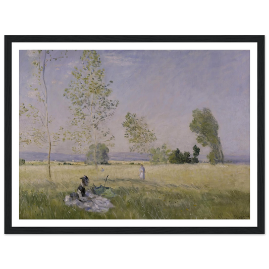 Summer (1874) Art Print | Claude Monet - Framed Poster - 30x40 cm / 12x16″ - Black frame