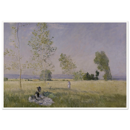 Summer (1874) Art Print | Claude Monet - Framed Poster - 30x40 cm / 12x16″ - Black frame