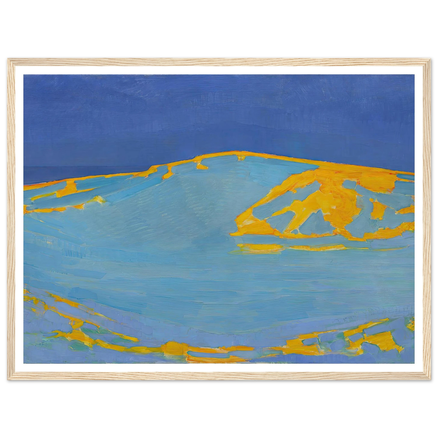 Summer, Dune in Zeeland (1910) Art Print | Piet Mondrian - Framed Poster - 30x40 cm / 12x16″ - Black frame