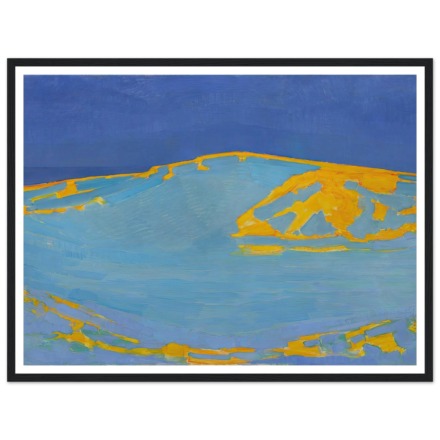 Summer, Dune in Zeeland (1910) Art Print | Piet Mondrian - Framed Poster - 30x40 cm / 12x16″ - Black frame