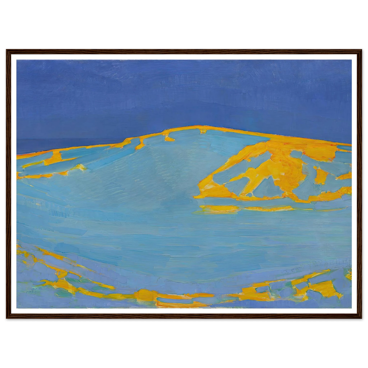 Summer, Dune in Zeeland (1910) Art Print | Piet Mondrian - Framed Poster - 30x40 cm / 12x16″ - Black frame
