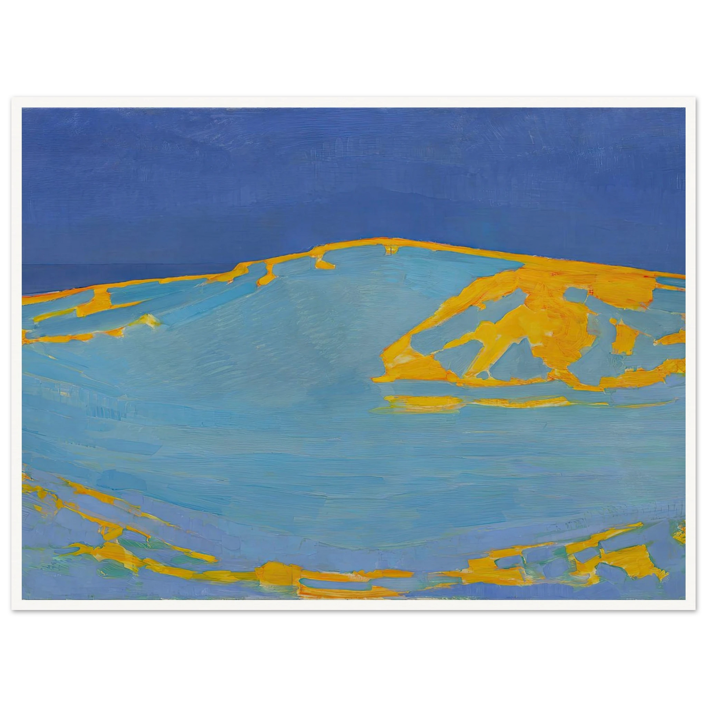 Summer, Dune in Zeeland (1910) Art Print | Piet Mondrian - Framed Poster - 30x40 cm / 12x16″ - Black frame