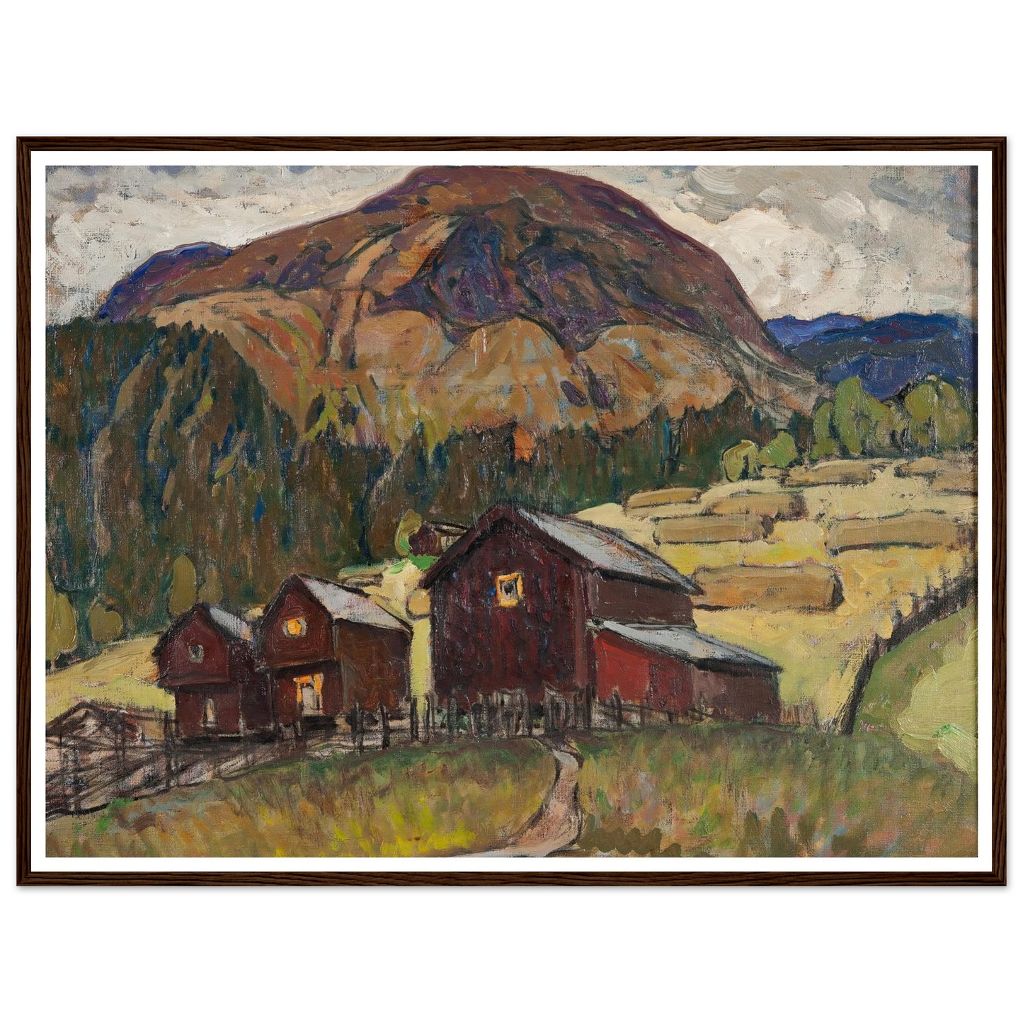 Summer Landscape with Shielings. Study from North Norway Art Print | Anna Boberg-Quipham Collections