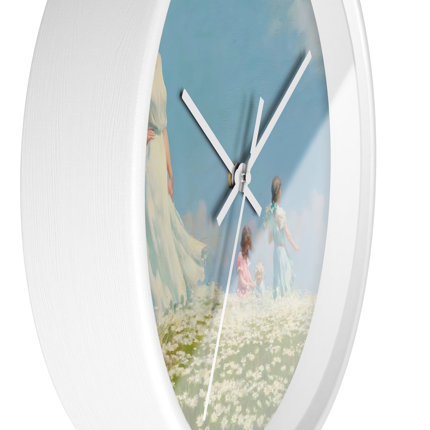 Summer Wall Clock | Charles Courtney Curran - White - White Base - 10"