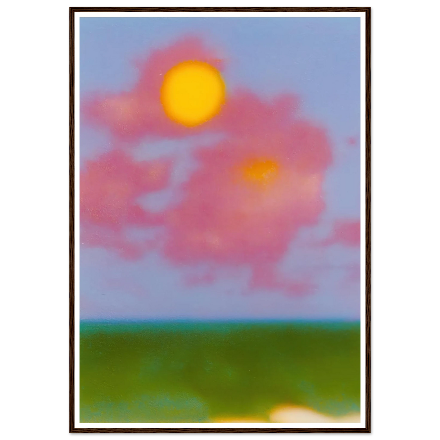 Sun on the Meadow - Framed Poster - 30x40 cm / 12x16″ - Black frame