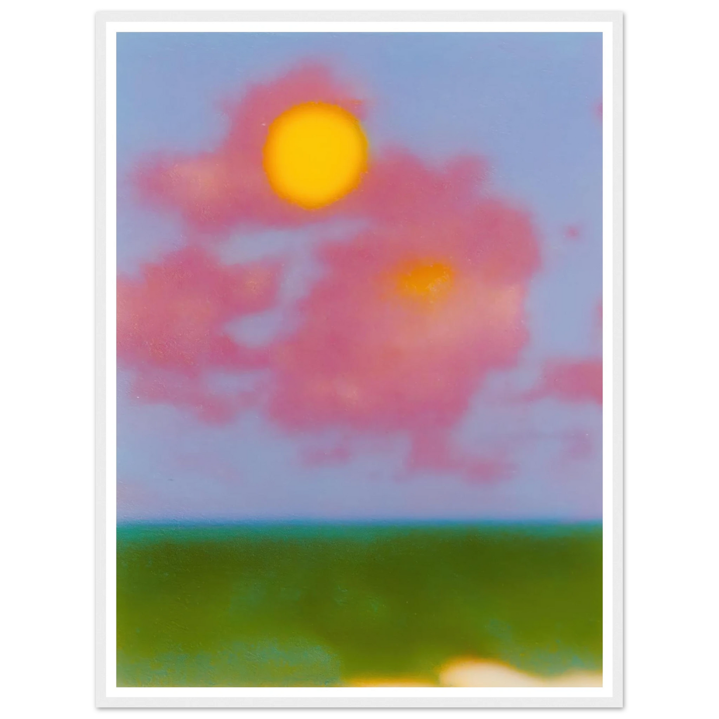 Sun on the Meadow - Framed Poster - 30x40 cm / 12x16″ - Black frame