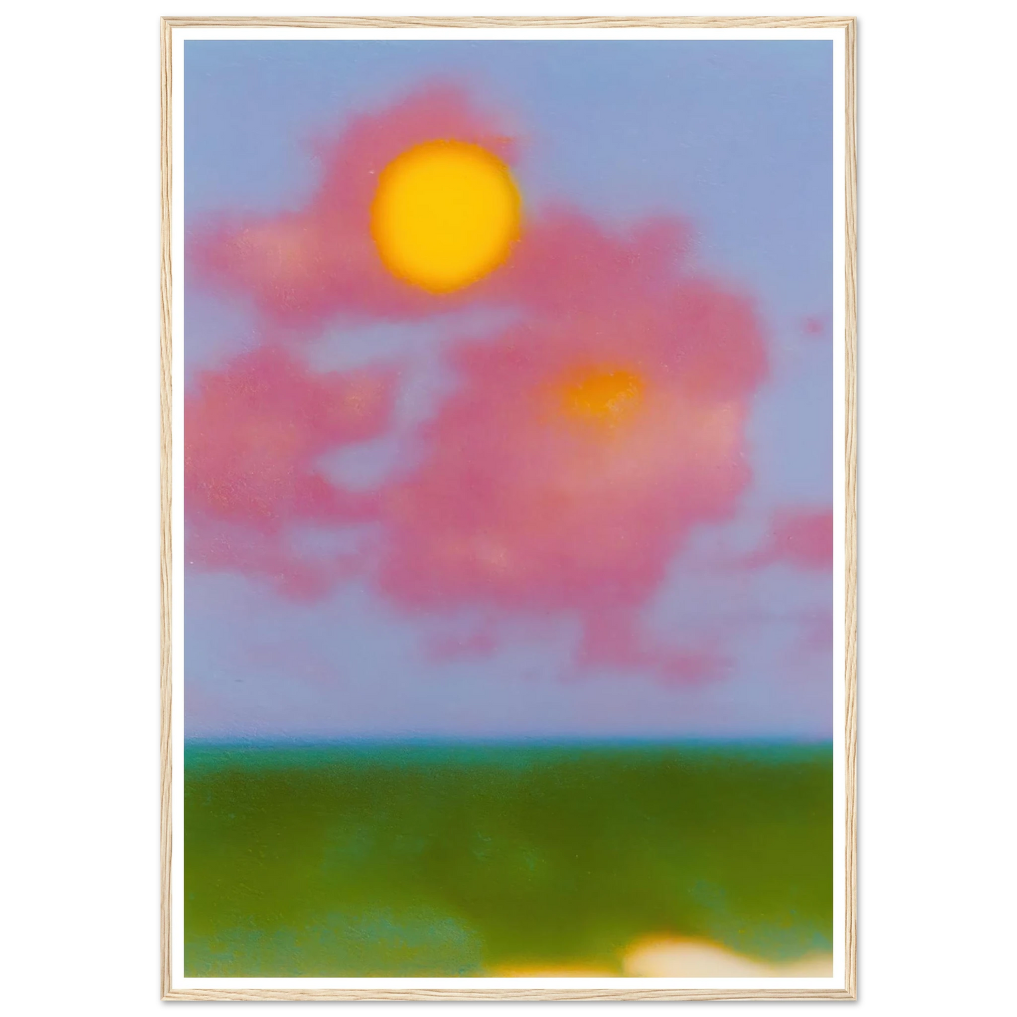 Sun on the Meadow - Framed Poster - 30x40 cm / 12x16″ - Black frame