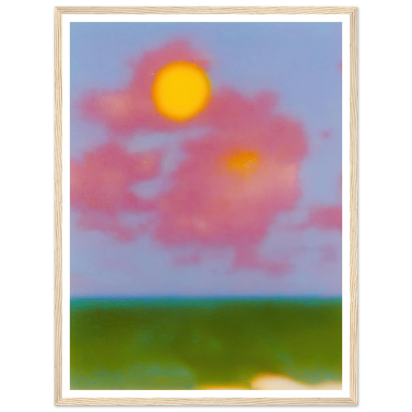 Sun on the Meadow - Framed Poster - 30x40 cm / 12x16″ - Black frame